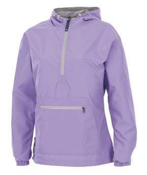 vendor-unknown Outerwear Purple / XSmall Monogrammed Quarter Zip Windbreaker / Jacket